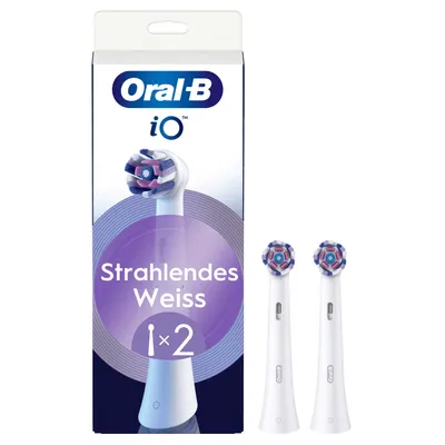 Image de Oral-B iO Radiant White 2 pcs Accessoires pour brosses à dents/bouche blanc