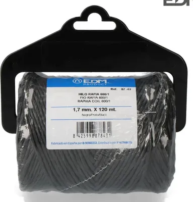 Produktbild von Edm 87843 120 M Seil Schwarz  Schwarz One Size