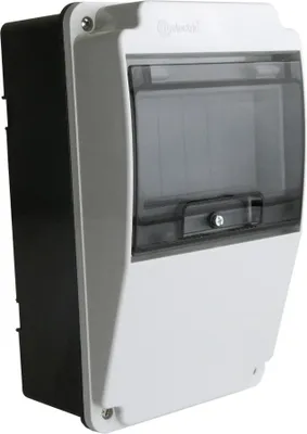Immagine prodotto di Scatola di distribuzione di energia IP66 Scatola di distribuzione a 6 moduli Scatola portafusibili a montaggio esterno TpE 8018