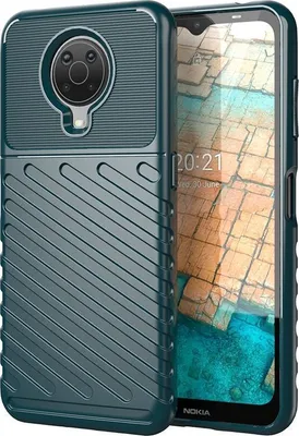 Produktbild von Mobigear Groove  Nokia G10 Hülle Flexibles TPU Backcover - Grün