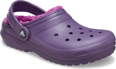 Image de Crocs Classic Lined K Sabots Lila EU 28-29 Filles Lila EU 28-29