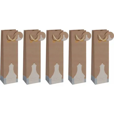 Produktbild von Sigel GT051 - Geschenkverpackungstasche - Braun - Abbildung - Papier - 157 g/m² - 100 mm
