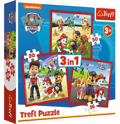 Produktbild von Trefl Paw Patrol Puzzle 3-in-1-Set