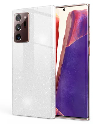 Zdjęcie produktu dla Etui na telefon komórkowy NALIA Glitter do Samsung Galaxy Note20 Ultra, Bling Cover Case Silver
