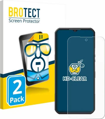 Produktbild von 2x Für Oukitel WP55 Pro Schutzfolie BROTECT Displayschutz Display Schutz Folie Klar Transparent