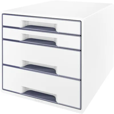 Produktbild von Leitz WOW Cube, 4 Schublade(n), Kunststoff, Weiß, 1 Stück(e), 287 mm, 270 mm