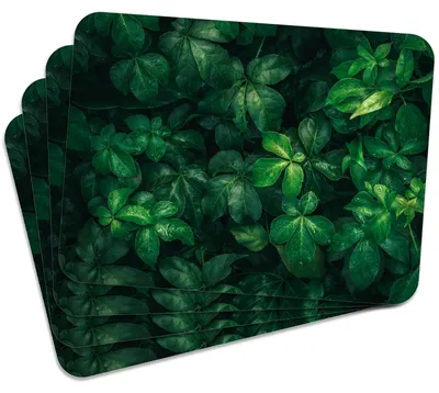 Produktbild von MG Design Set aus 4 Kork-Platzsets - Herbs - 30 x 40 cm - hitzebeständig & abwischbar, mit Korkrückseite