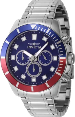 Obrázok produktu pre Invicta Pro Diver 46041 - Pánske Náramkové Hondiky - Quarz - Quartz s modrým ciferníkom - 45mm