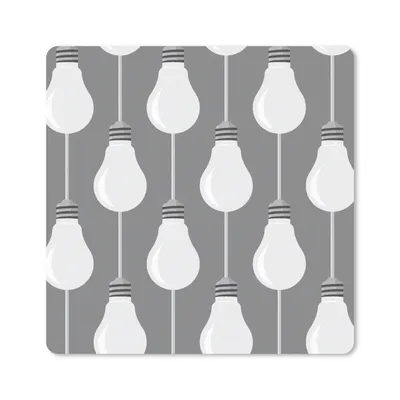 Produktbild von MuchoWow® Mauspad Mousepad Lampen - Muster - Retro 20x20 cm - Mousepads - Maus Mat - Pad - Mausunterlage - Desk Mat - Bureauartikeln