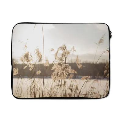 Produktbild von MuchoWow® Laptop Hülle 15 Zoll Wasser - Pampasgras - Pflanzen Laptoptasche - Laptoptasche - Sleeve - Rundum-Schutz