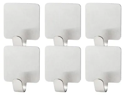 Image de Lot de 6 crochets inox avec 6 ustensiles de cuisine Fackelmann Tecno