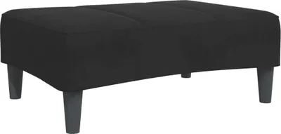 Image de Tabouret de pied noir 77x55x31 cm velours