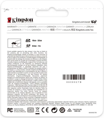 Obrázek produktu pro Kingston Canvas Select Plus - Paměťová karta Flash