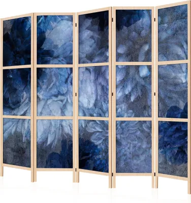 Immagine prodotto di LUMASOUL Paravento monofacciale, paravento divisorio per interni, motivo floreale giapponese, 225x172 cm
