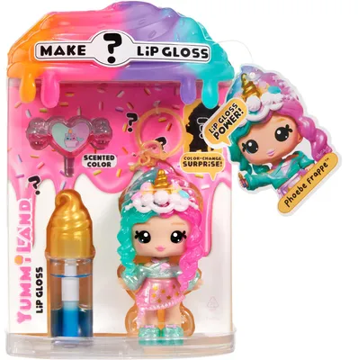 Obrázek produktu pro MGA Entertainment Yummiland Mystery Lip Gloss Doll - Phoebe Frappe, Figurka, Ženy, 4 rok/roky, Chlapec/děvče, Vícebarevný