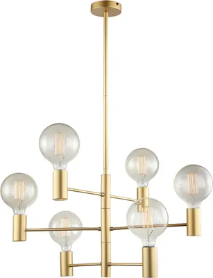 Zdjęcie produktu dla Żyrandol Italux Veva LED nowoczesny czarny MDM3339/6 GD