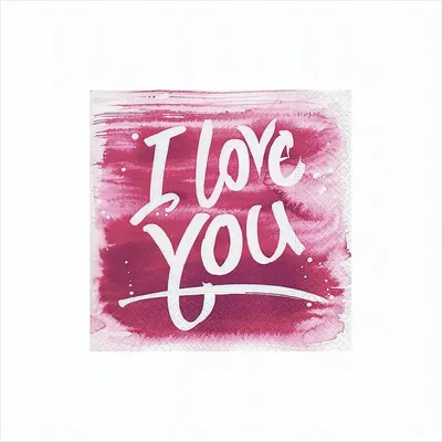 Produktbild von Paper+Design 210203 Lunchservietten Liebe - 33 x 33 cm, 20 Stück