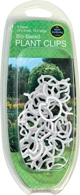 Produktbild von 25 Stück Biobasierte Pflanzenklammern (2 Größen) | Gartenzubehör von Garland