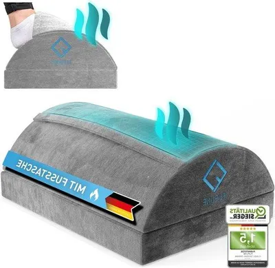 Productafbeelding van Famanu voetsteun met voetenzak - Hoogteverstelbare voetbank voor het kantoor