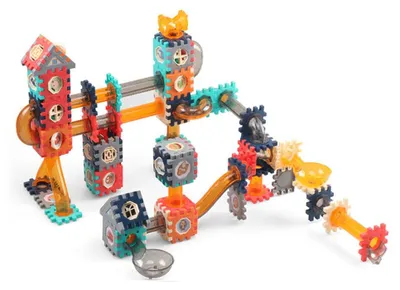 Produktbild von Murmelbahn 226pcs, Murmelbahn-Spielzeug fuer Kinder mit Plastikmurmeln, STEM-Lernspielzeug-Bausatz fuer Jungen und Maedchen im Alter von 4, 5, 6, 7, 8+ Jahren