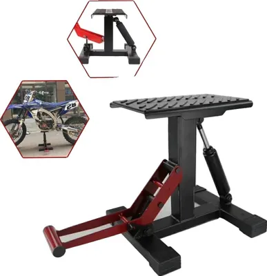 Zdjęcie produktu dla Podnośnik do motocykli, nośność 400 kg, wytrzymała konstrukcja, kolor czarny