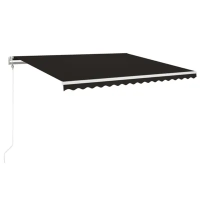 Produktbild von vidaXL Automatische Markise mit LED & Windsensor 450x350 cm Anthrazit