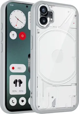 Obrázek produktu pro Pouzdro pro Nothing Phone 1 průhledný zadní kryt s TPU rámečkem, odolné proti nárazům Šedá