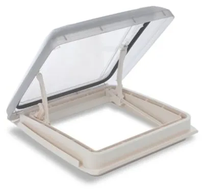 Produktbild von MPK Dachhaube VisionStar M pro 2 Rauchglas Dachdicke 25 bis 60 mm cremeweiß