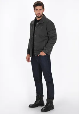 Image de Veste pour homme SAPORTA - gris foncé, taille M