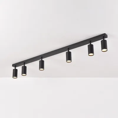 Produktbild von LED 6-flammig schwenkbare Deckenleuchte | Deckenspots schwarz