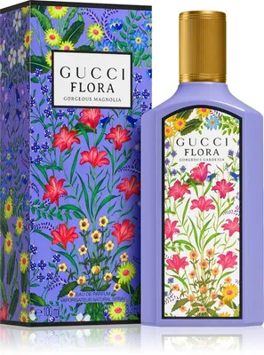 Produktbild von Gucci Flora Gorgeous Magnolia, Frauen, 100 ml, Nicht nachfüllbare Flasche, Brombeeren, Magnolien, Patschuli