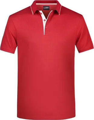 Produktbild von Klassisches Polo mit Kontraststreifen red/white, Gr. XXL