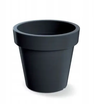 Produktbild von Blumentopf Übertopf Blumenkübel 35 cm x 31,8 cm anthrazit Pflanzkübel Pflanztopf Kunststoff