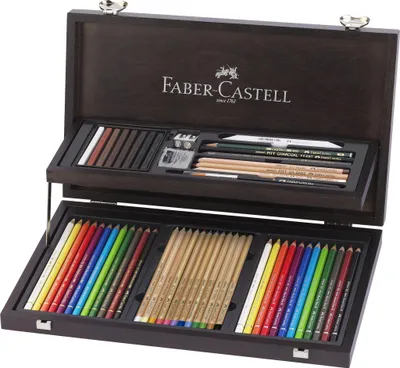 Produktbild von FABER-CASTELL Art & Graphic Compendium Holzkoffer