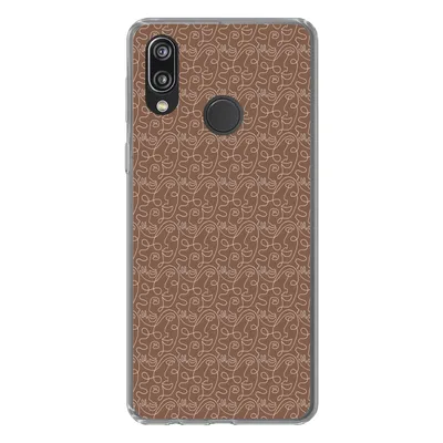 Produktbild von MuchoWow® Handyhülle Schutzhülle Hülle für Huawei P20 Lite (2020) Gesicht - Muster - Abstrakt Silikon Softcase Handy Hülle - Kartenhalter