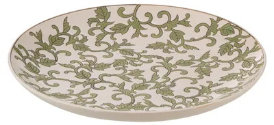Obrázek produktu pro J-Line Talíř Dekorativní porcelán Yezi Zelená/bílá