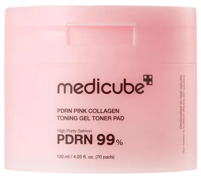 Zdjęcie produktu dla Medicube – PDRN PINK COLLAGEN TONING GEL TONER PAD, 70 sztuk – tonizujące płatki do twarzy