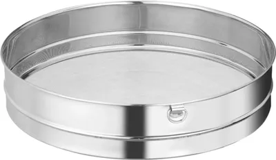 Produktbild von Dichtes Stahlsieb zum Sieben von Mehl, Durchmesser 358 x 76 mm