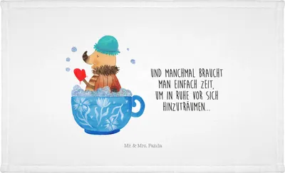 Produktbild von Mr. & Mrs. Panda Handtuch Nachtfalter Schaumbad - Weiß - Geschenk, Flauschtuch, Tasse, Lustige Sprüche, Bad, Ziele, kleines, Baumwollhandtuch, 50x100, Badezimmer, WC