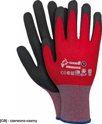 Zdjęcie produktu dla DURA20000C - Rękawice ochronne wykonane z nylonu, powlekane nitrylem - 7-10