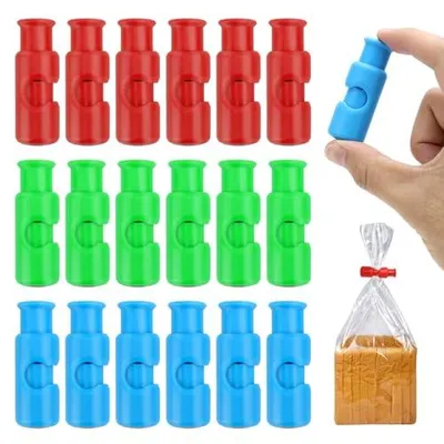 Produktbild von 18 Stück Verschlussclips für Beutel Clips für Tüten Tütenclips | Klammern für Tüten Gefrierbeutel Clips Verschlussklammern Klipper Verschluss Wiederverwendbar