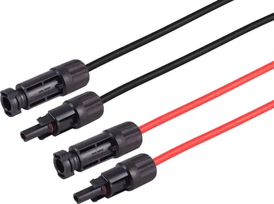 Zdjęcie produktu dla Przedłużacz S-IMPULS MC4, 4 mm², H1Z2Z2-K, zestaw 2 czerwony/czarny, 3 m