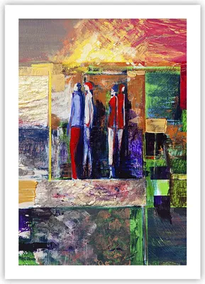 Produktbild von Poster - Poster ohne Rahmen - Abstraktion modern - 50x70 cm - Wand Bild - Wanddeko - Wandbilder - Kunstposter - Wandposter - Bilder - Kunstdruck - Wanddekoration - Wandbild - P2XPA50x70-3670