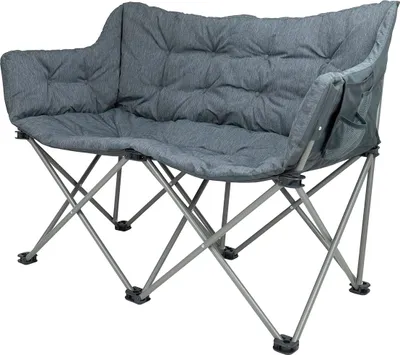 Produktbild von TRVLMORE Campingstuhl - 2 Personen - Klappbar - Inkl. Tragetasche - Klappstuhl - 240 kg Tragfähigkeit - Grau