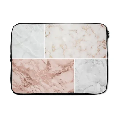 Produktbild von MuchoWow® Laptop Hülle 14 ZollMarmor - Rose - Luxus Laptoptasche - Laptoptasche - Stoßsicher - Schutzhaube
