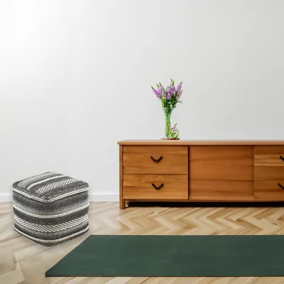 Produktbild von Sitzhocker Yin Pouf eckiger Baumwolle-Hocker 42x42x42 cm Beige