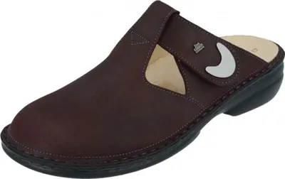 Obrázek produktu pro Dámské pantofle Finn Comfort Belem, pohodlné, Prugna, kůže, NOVINKA - dámské pantofle / oddělovače prstů, červené, kůže (alaska)
