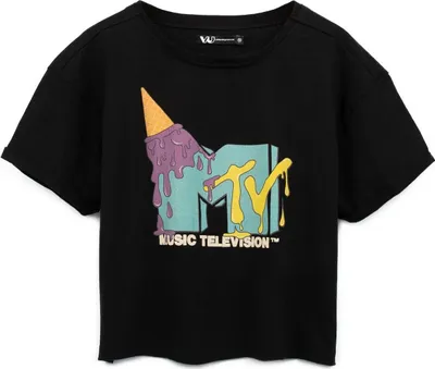 Obrázok produktu pre MTV - Krátky top pre ženy NS7018 (S) (Black)