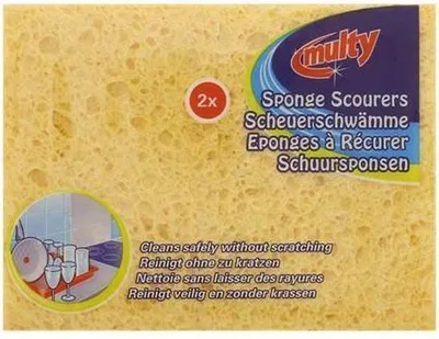 Produktbild von Scheuerschwämme 2 Stück | Keine Kratzer | Keine Schlieren | Reinigt gründlich