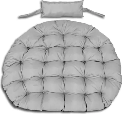 Obrázok produktu pre Záhradný vankúš 120 cm na závesné kreslo bocianie hniezdo vodotesný sivý